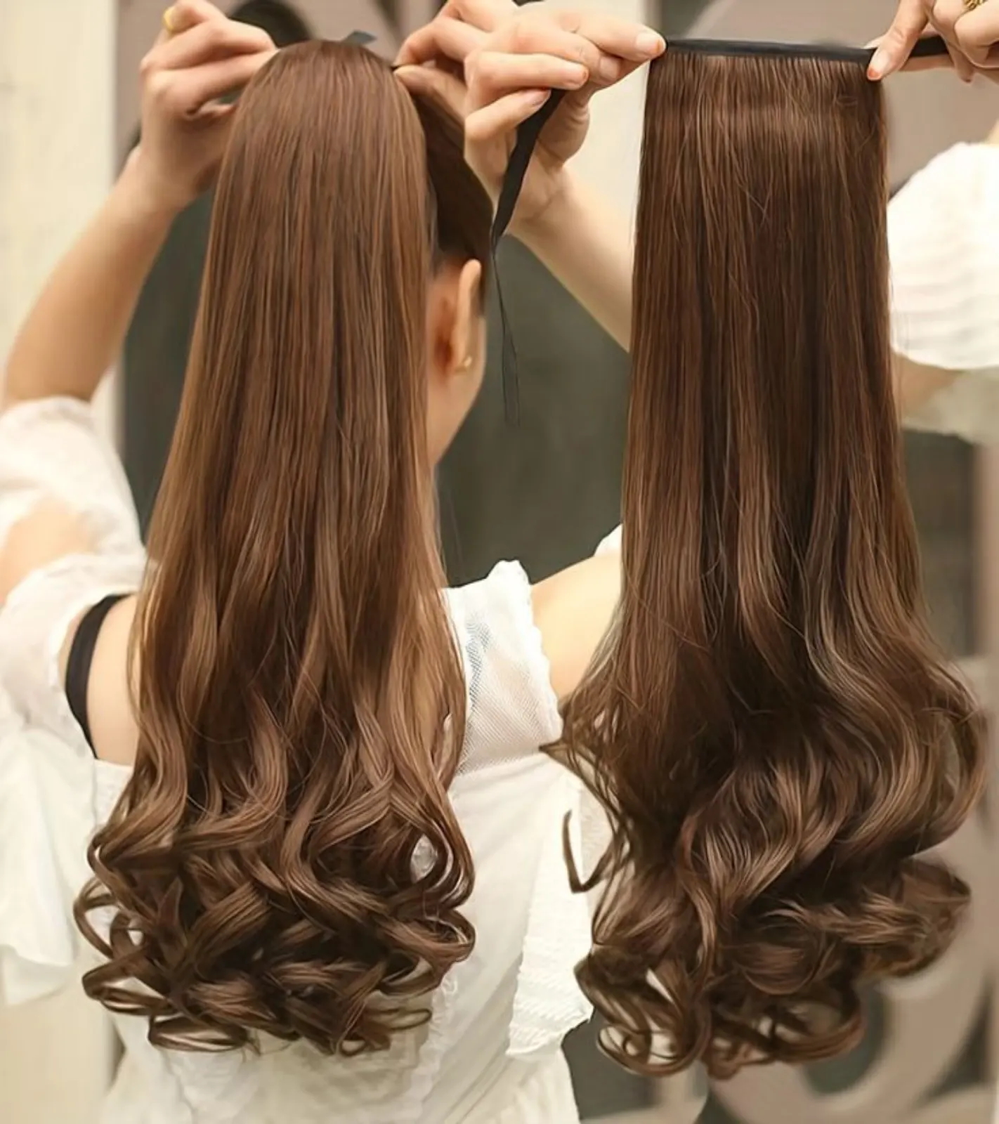 Women Curly Wig Extension - Image 3