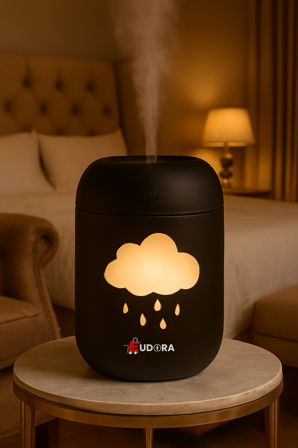 Cloud LED Room Humidifier & Aroma Diffuser with Night Light - Image 3