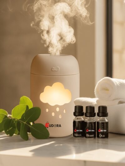 Cloud LED Room Humidifier & Aroma Diffuser with Night Light