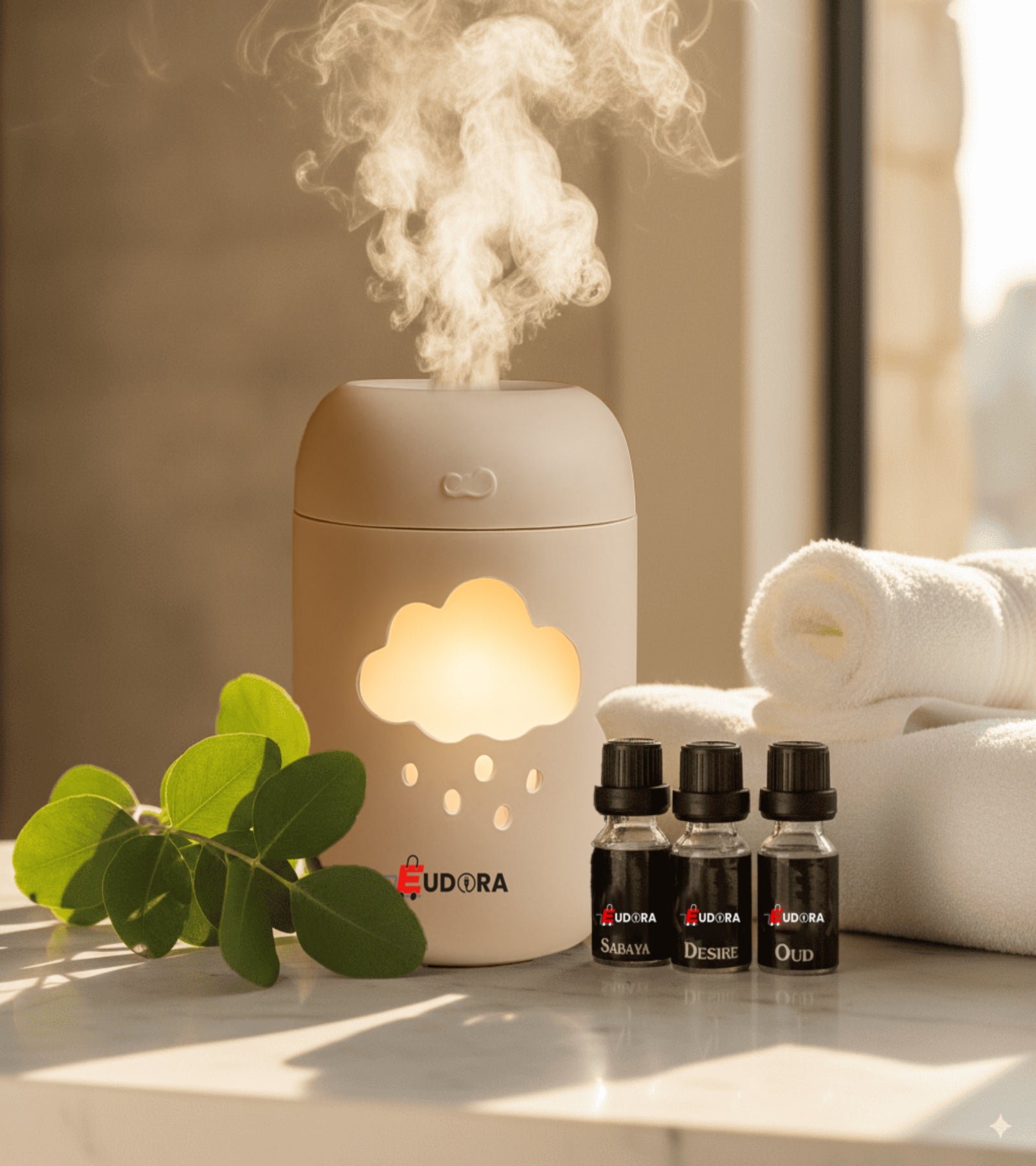 Cloud LED Room Humidifier & Aroma Diffuser with Night Light