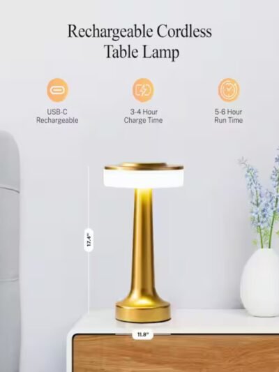Rechargeable LED Touch Table Lamp for Home & Office