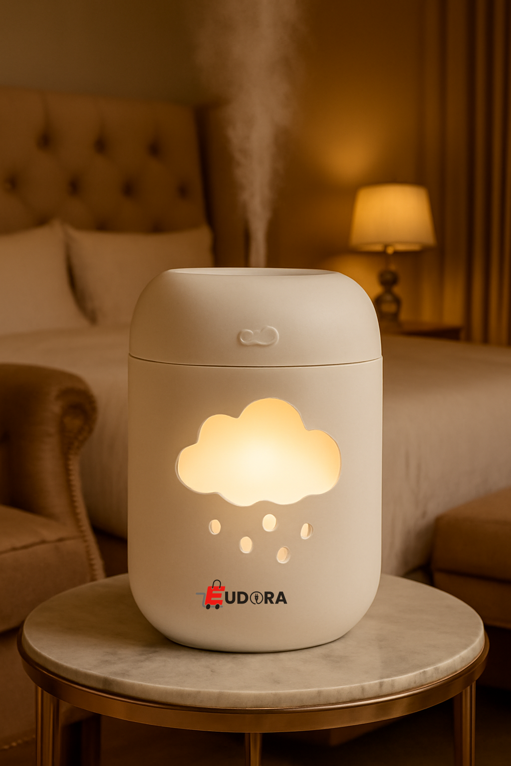 Cloud LED Room Humidifier & Aroma Diffuser with Night Light - Image 2